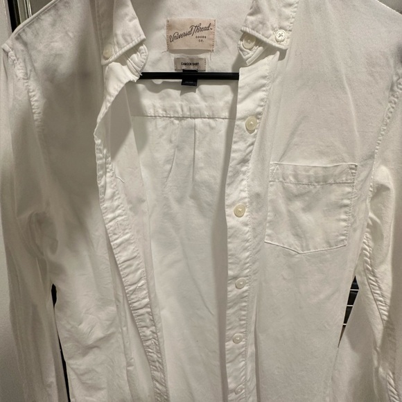 Women’s white button up shirt XS Universal Thread 100% cotton - Picture 8 of 14